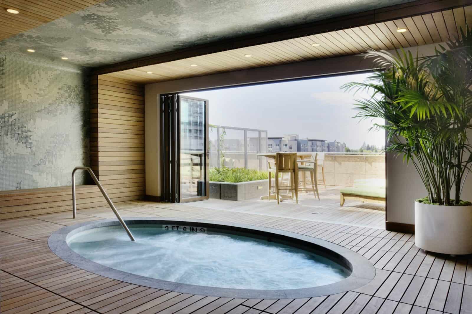 Luxury hot tub